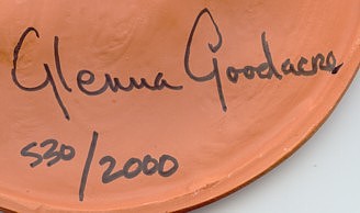 Glenna Goodacre signature on #530 of 2,000 Terra Cotta