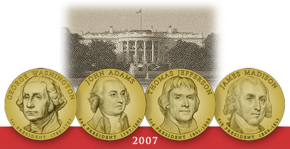 2009 John Tyler President Dollar Philadelphia Denver Position  2 Coins Unc 