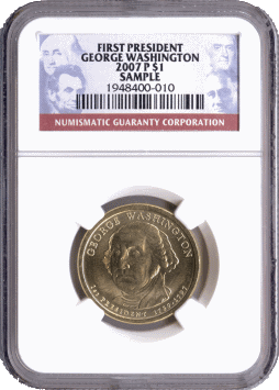 NGC Sample Presidential $1 Slab